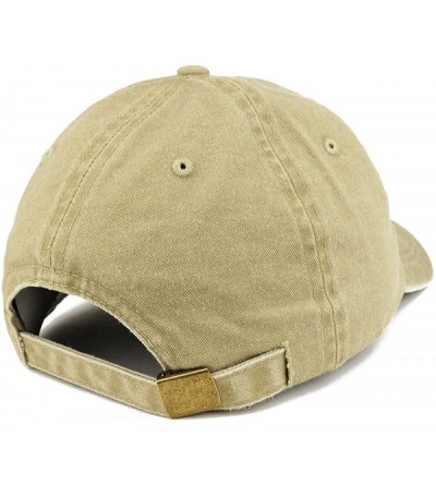 Baseball Caps Made in 1952 Text Embroidered 68th Birthday Washed Cap - Khaki - CJ18C7HCR3M $20.76