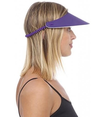 Visors Sunvisor- Available in Beautiful Solid Colors- Perfect for The Summer! - Teal Blue - CU11ZG5D3LT $14.37