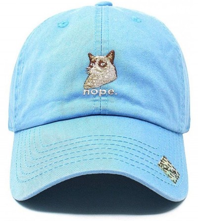 Baseball Caps Grumpy Cat Design Dad Hat l - Sky - CE18Q6WGIW4 $19.84