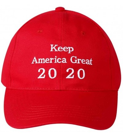 Baseball Caps Keep America Great 2020 Baseball Cap-Adjustable Trump Hat 3D Embroidery Trump Ball Caps for Men and Women - C31...