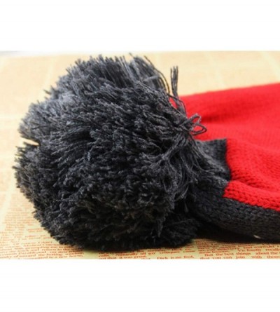 Skullies & Beanies Women Men Crochet Knitted Ball Stripe Stars Winter Warm Beanie Hat Ski Cap - Grey - C218KA6A840 $12.51