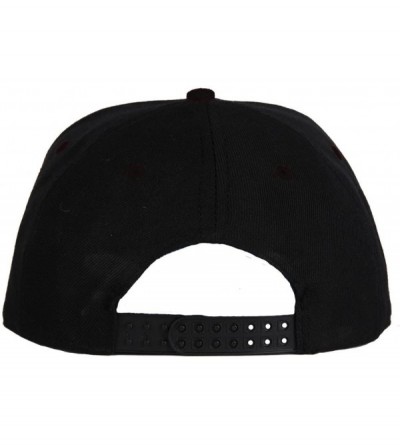 Baseball Caps ABC Embroidered Letter Snapback Cap in Black White with Letters A to Z - C - C111KSIAP73 $8.03