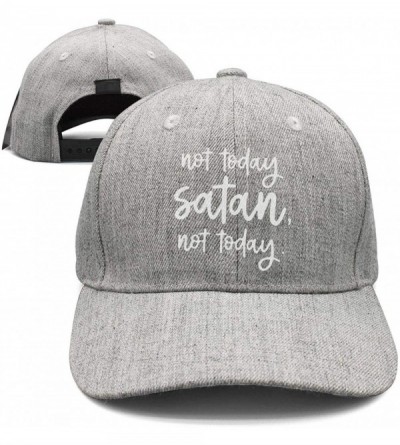 Baseball Caps Unisex Not Today Satan Dolman Style Cap Designer Flat Brim Trucker Hat - Not Today Satan-6 - C918N70LU6A $13.44