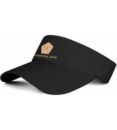 Visors Sun Sports Visor Hat McLaren-Logo- Classic Cotton Tennis Cap for Men Women Black - Chrysler - C718AKN64Q8 $21.37