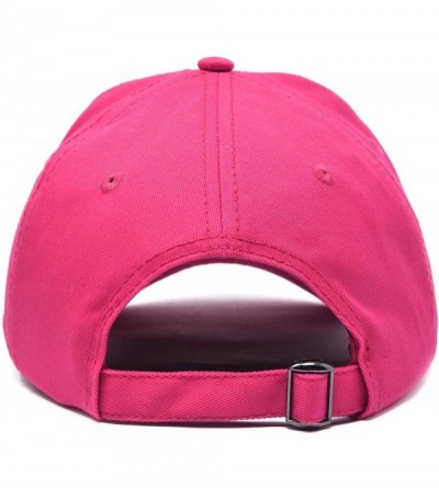 Baseball Caps Cute Snowman Hat Ladies Womens Baseball Cap - Hot Pink - CG18ZYCLZ6X $15.72