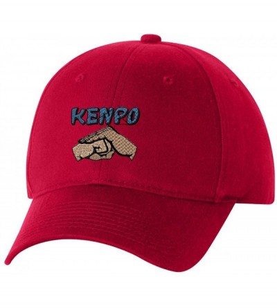Baseball Caps Kenpo Custom Personalized Embroidery Embroidered Hat Cap - Red - C312N82MCTN $14.46