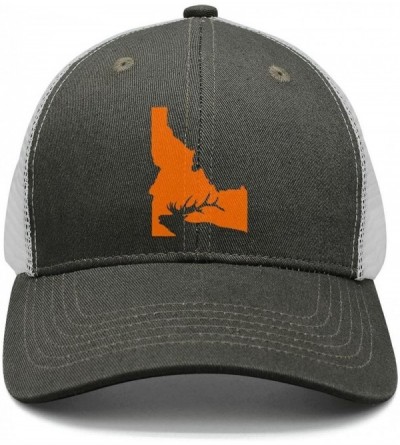 Baseball Caps Baseball Cap Idaho State Elk Hunting Snapbacks Truker Hats Unisex Adjustable Fashion Cap - Green - CT18H560ISU ...