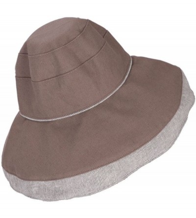 Sun Hats Protection Packable Adjustable Fold Up Stylish - Coffee Brown - C418DRKDC0N $18.44