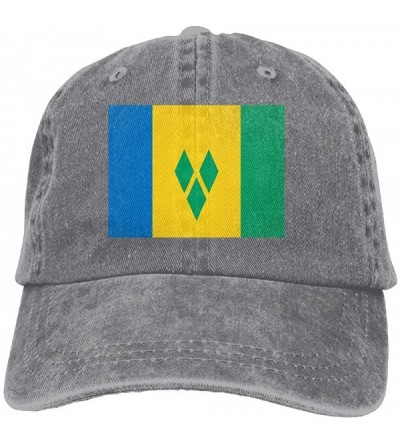 Baseball Caps Flag of Saint Vincent and The Grenadines Unisex Adult Baseball Hat Sports Outdoor Cowboy Cap - Ash - CT180A54R5...