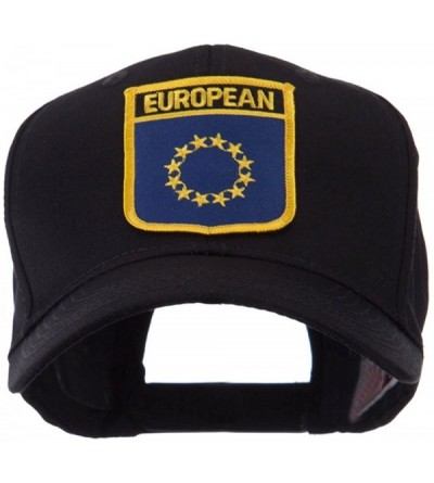 Baseball Caps Asia Australia and Other Flag Shield Patch Cap - European - CL11E8U13VF $19.68