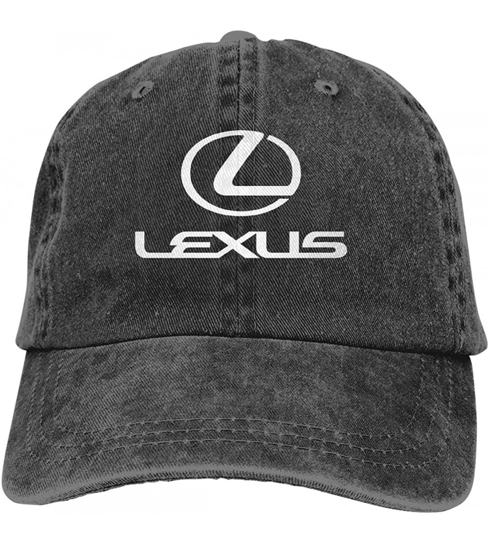 Baseball Caps Customized Printing Casual Strapback Cap Lexus Car Logo New Baseball Caps - Black - C818W84IME9 $14.44