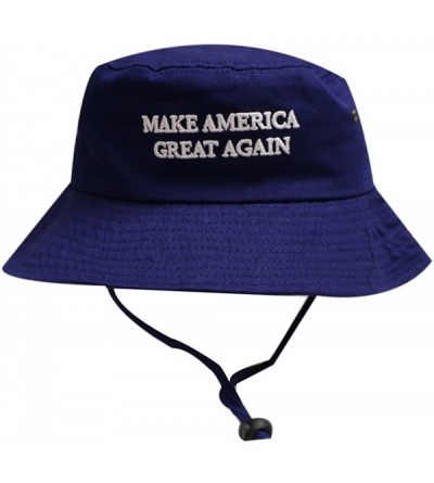 Baseball Caps Bd2024 Trump Make America Great Again Bucket Hat Navy - C512NSRXGJN $13.99