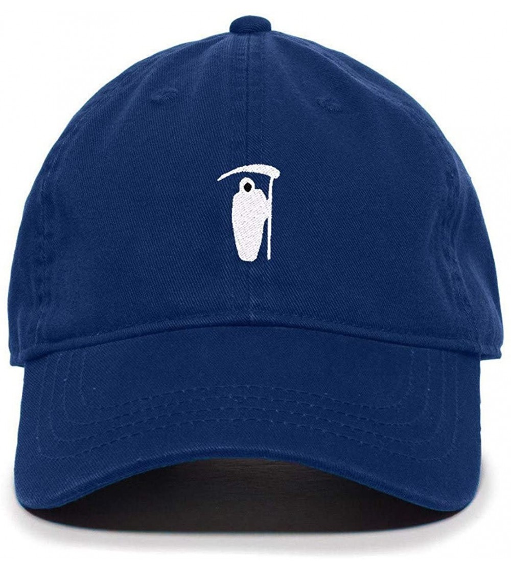 Baseball Caps Reaper Baseball Cap Embroidered Cotton Adjustable Dad Hat - Royal Blue - C0197S7YL6K $17.75