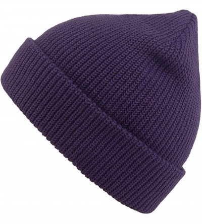 Skullies & Beanies Slouchy Beanie Hats Winter Knitted Caps Soft Warm Ski Hat Unisex - Purple - CL18WURDYUI $12.24