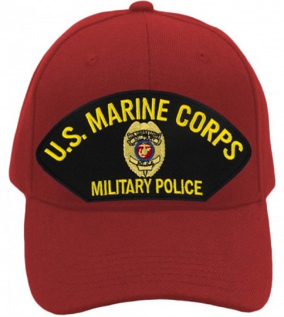Baseball Caps US Marine Corps Military Police Hat/Ballcap Adjustable One Size Fits Most - Red - CR18IZGGOY4 $25.87