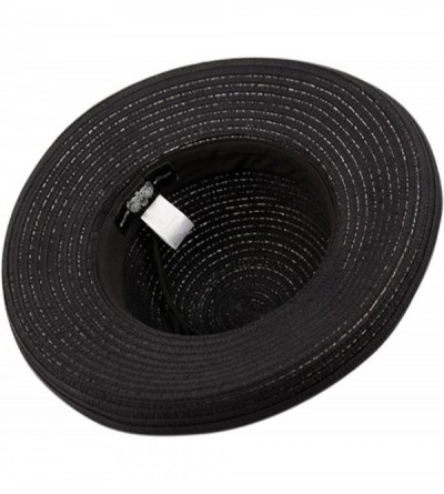 Sun Hats Women's Victoria Straw Hat cl2686 - Black - C018323SLXN $16.89