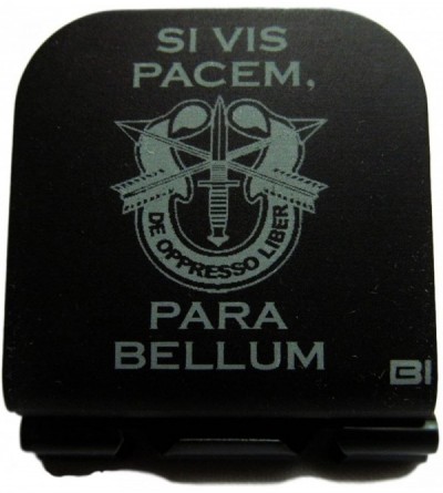 Baseball Caps Si Vis Pacem para Bellum with SF Crest Laser Etched Hat Clip Black - CV128O41487 $17.97