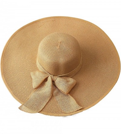 Sun Hats Personalized Beach Floppy Hat Wide Brim Straw Roll Up Hat Foldable Cap Wedding Monogram Bridesmaid Gift - C518RZ0RN4...