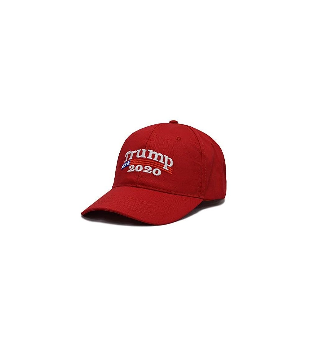 Baseball Caps Donald Trump 2020 Keep America Great Cap Adjustable Baseball Hat with USA Flag - Breathable Eyelets - CP189H6I5...