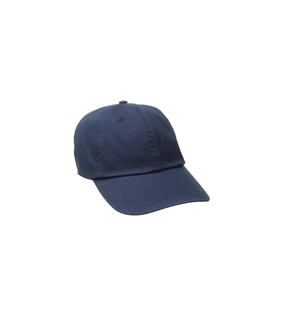 Baseball Caps Twill Cap for Men and Women Baseball Cap Softball Hat with Pre Curved Brim - Navy - CY111QVJXTN $8.38