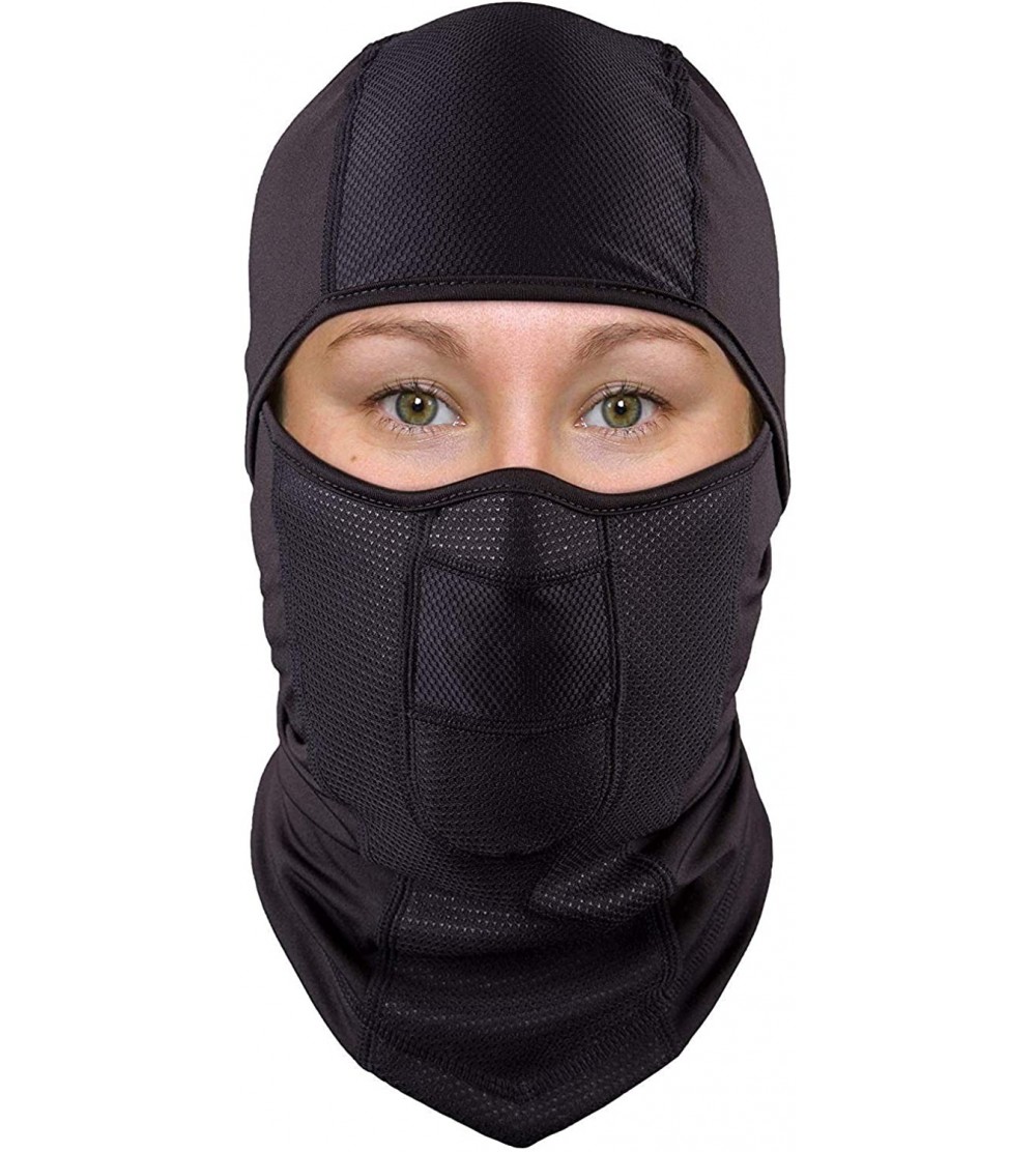 Balaclavas Balaclava Face Mask Ultimate Protection Neck Gaiter Bandana (Standard/Nordic/Arctic) - Arctic- 1-pack Black - C518...