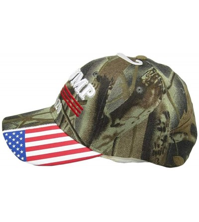Baseball Caps President Trump 2020 Camouflage Camo USA On Bill Embroidered Cap CAP978C Hat - C6194AM6YGL $7.39