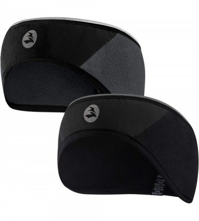 Balaclavas Lightweight Windproof Fleece Headband 360 Reflective Running Ear Warmer Thermal Muffs 2 Pack for Men Women - CF18Z...