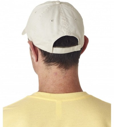 Baseball Caps Men's Classic Cut Washed Chino Unconstructed Twill Cap - Stone - CT11D33HD4T $8.58