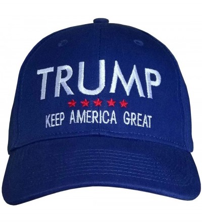 Baseball Caps HAT is Made in USA ~ Make America Great Again ~ Trump Hat ~ Blue OR Red w/White - C218ZN5I8UD $23.89
