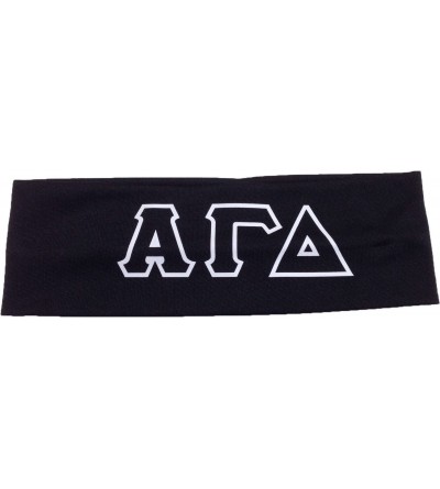 Headbands Alpha Gamma Delta Sorority Greek Letters Headband - Black - CI11JUUUI05 $19.33
