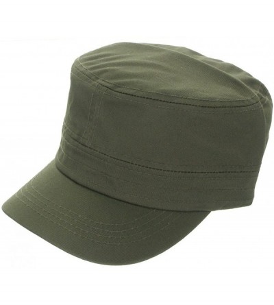 Baseball Caps Womens's Trendy Military Cadet Hat - Army Green - C011MEF6B63 $12.24
