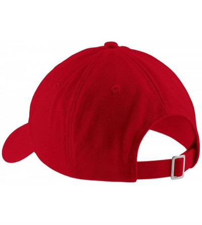Baseball Caps Sinner Embroidered Low Profile Adjustable Cap Dad Hat - Red - C812NYPA1BB $14.75