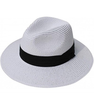 Sun Hats Unisex Summer Foldable Fisherman Brim Bucket Hat Jazz Sunshade Panama Trilby Fedora Hat Gangster Cap - Gray - C518QW...