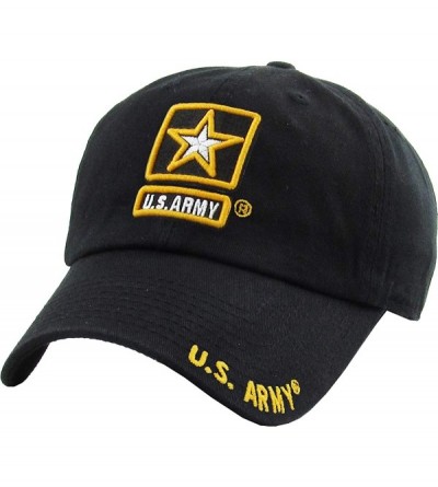 Baseball Caps US Army Official Licensed Premium Quality Only Vintage Distressed Hat Veteran Military Star Baseball Cap - CI18...