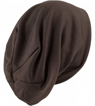 Skullies & Beanies All Kinds of Long Slouchy Baggy Wrinkled Oversized Beanie Winter Hat - 2. 2733 - Dark Brown - CU18Z6MY56E ...