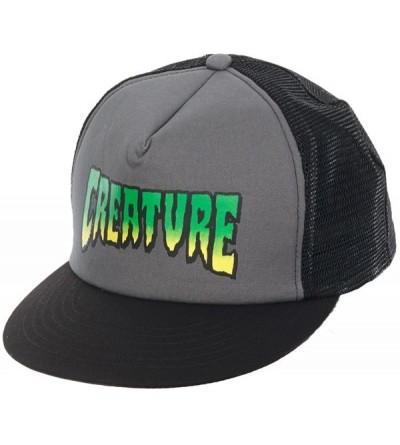 Sun Hats Mens Reverse Patch Flexfit Hat - Grey/Black - C51171VZK5N $19.66