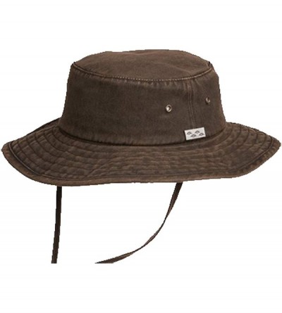 Sun Hats Dusty Road Aussie Waterproof Cotton Hat - Brown - CG11DXL7YEF $80.15