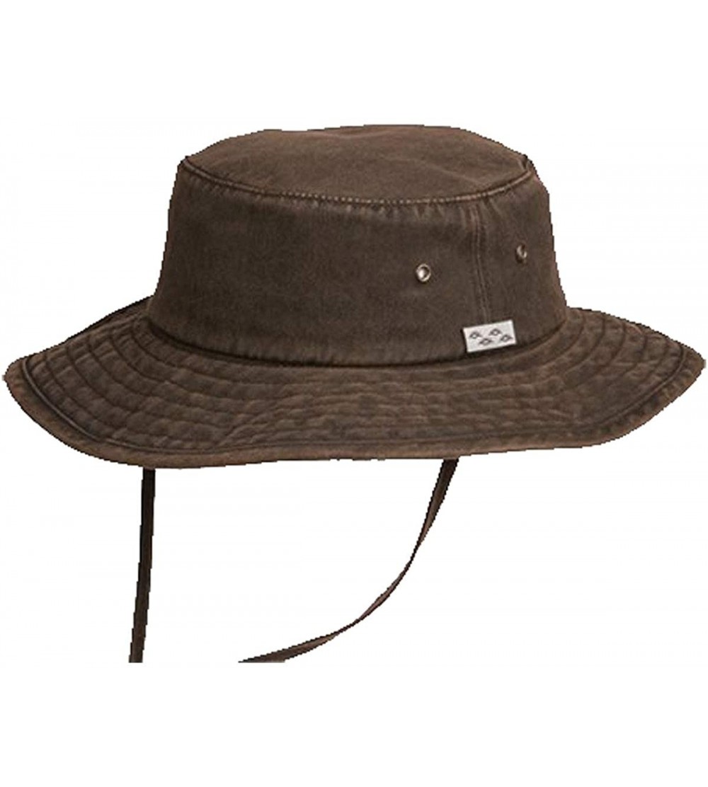 Sun Hats Dusty Road Aussie Waterproof Cotton Hat - Brown - CG11DXL7YEF $29.94