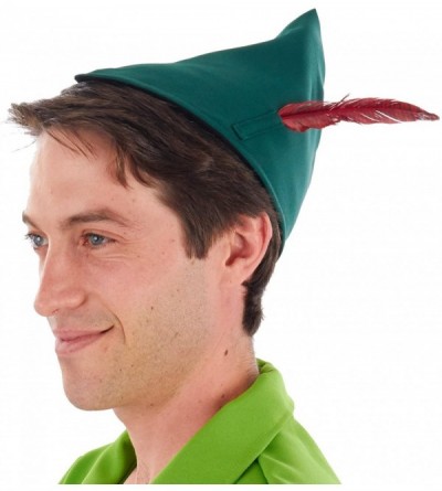 Cowboy Hats Classic Peter Pan Costume Hat with Feather - CM180SKYHWY $43.43