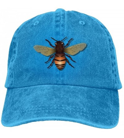Skullies & Beanies Vivid honeybee Washed Denim Retro Snapback Baseball Hat Cowboy Style Cap Unisex Trucker Hats. - Royalblue ...