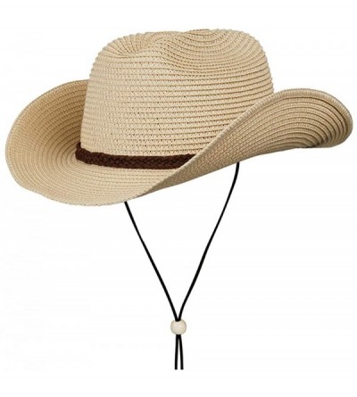 Cowboy Hats Cowboy Fedora Summer Western Costume - A4-straw Yellow - CB18R8C3N3N $25.36