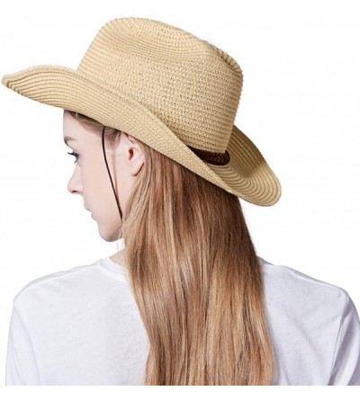 Cowboy Hats Cowboy Fedora Summer Western Costume - A4-straw Yellow - CB18R8C3N3N $25.36