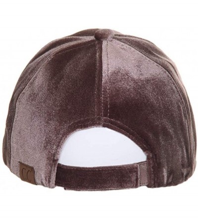Baseball Caps Women's Soft Velvet Solid Color Baseball Cap Hat - Taupe - CT18ONRO3UG $15.99