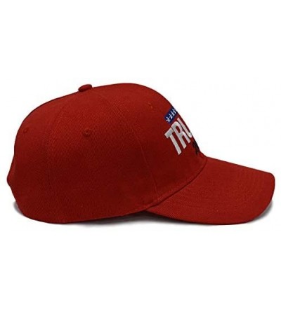 Baseball Caps Donald Trump 2020 Keep America Great Cap Adjustable Baseball Hat with USA Flag - Breathable Eyelets - CH18OOAGA...