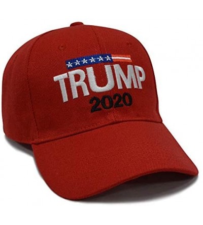 Baseball Caps Donald Trump 2020 Keep America Great Cap Adjustable Baseball Hat with USA Flag - Breathable Eyelets - CH18OOAGA...