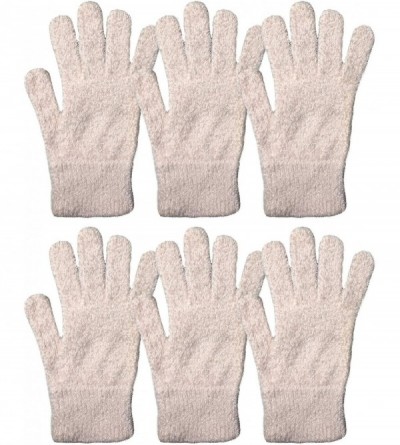 Skullies & Beanies Winter Beanies & Gloves For Men & Women- Warm Thermal Cold Resistant Bulk Packs - 6 Pack Light Pink Fuzzy ...