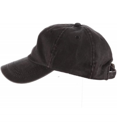 Baseball Caps Men's Forever Weathered Cotton Cap - Black - C4114D1FLAH $14.40