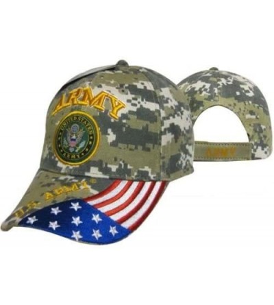 Skullies & Beanies U.S. Army Seal Patriotic USA Flag CAmo Embroidered Cap Hat Licensed CAP601GC - CN18DK0XD4M $12.95
