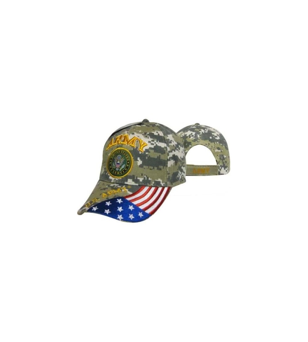 Skullies & Beanies U.S. Army Seal Patriotic USA Flag CAmo Embroidered Cap Hat Licensed CAP601GC - CN18DK0XD4M $12.95