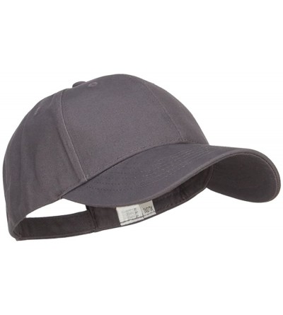 Baseball Caps New Big Size Deluxe Cotton Cap - Charcoal - C4116S2TO03 $25.45